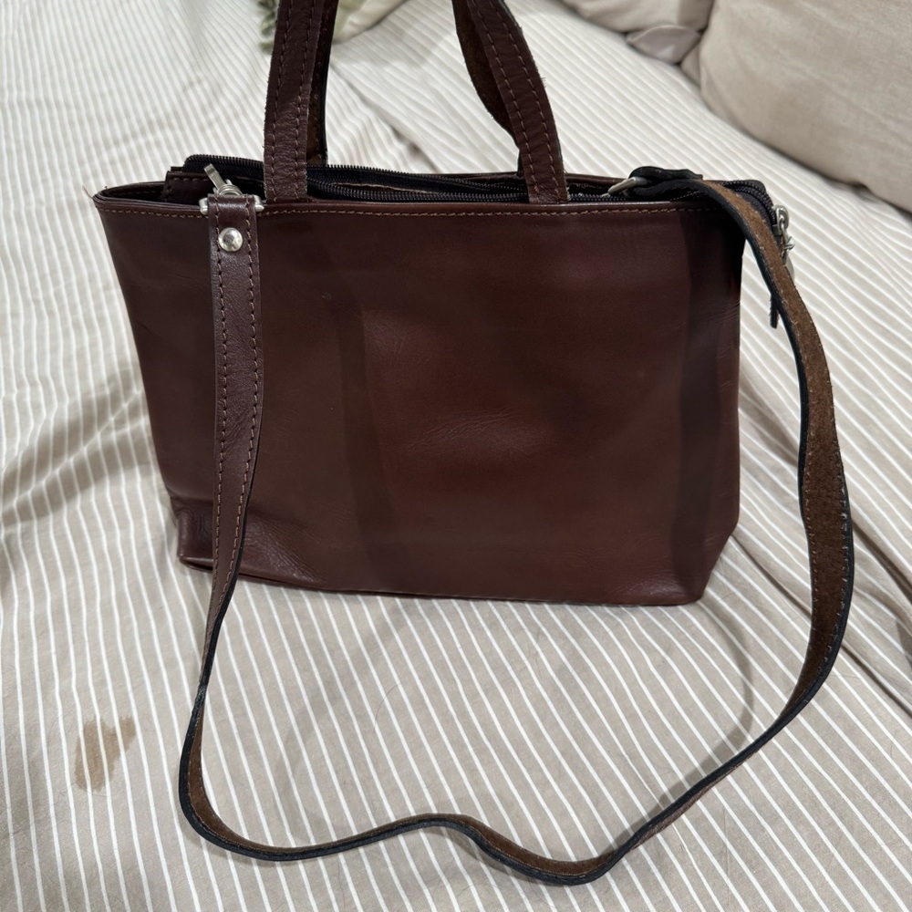 Vintage Italian Leather Crossbody Purse